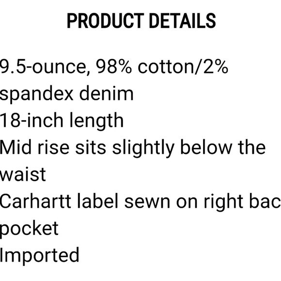 Carhartt Original-Fit Denim Skirt - Picture 2 of 4